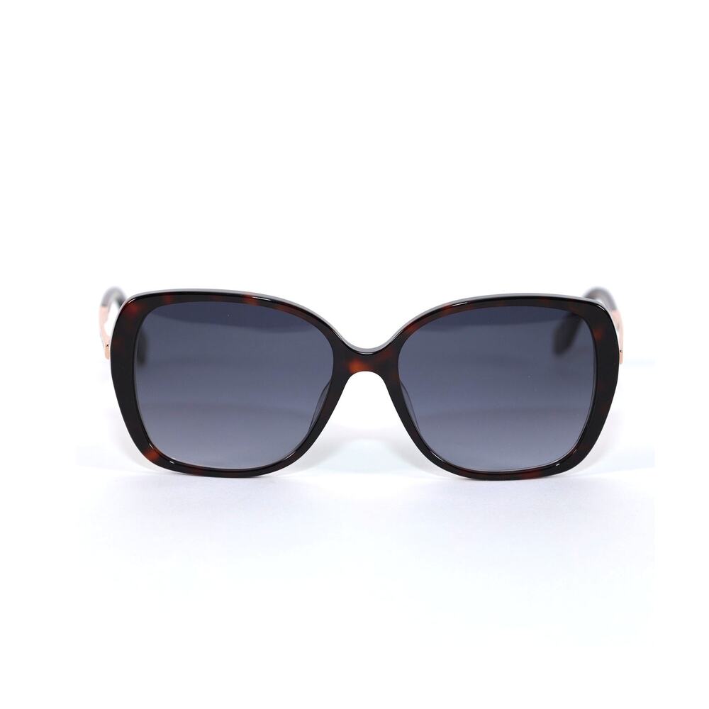 Marc Jacobs Womens Oval Butterfly Sunglasses-Black Brown Tortoise/Dark Grey-NWT